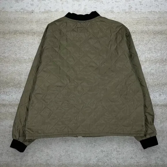 Vintage 90s Redhead Puffer Jacket Mens XL Olive Green Polyester Insulated Zip - Picture 3 of 4